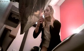 Cute Amateur Blonde Teen With A Fabulous Ass Caught Peeing