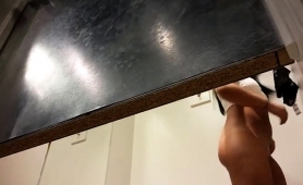 Slender Babe Exposes Her Fabulous Ass In The Changing Room
