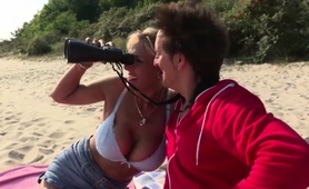 Voluptuous Blonde Cougar Addicted To Hardcore Outdoor Sex