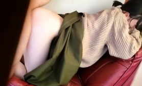 Voyeur Spying On A Sexy Japanese Babe Getting Pounded Hard
