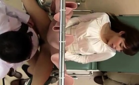Beautiful Japanese Wife Rammed Hard In The Doctor's Office