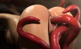 Hot 3d Girl Drilled Deep And Creampied By Hung Monster