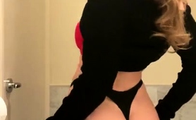 Amateur Blonde Milf Showing Off Wonderful Tits And Ass