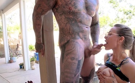 Pornstar Milf Showcasing Impressive Cocksucking Skills