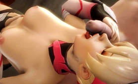 3d Beauty Offers Up Perfect Tight Pussy For Hardcore Fucking
