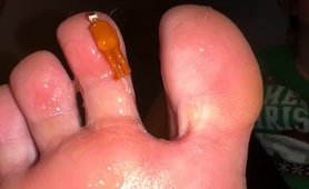 Tiny Man Punished And Humiliated By Giantess Foot Mistress